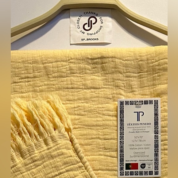 🎁Texteis Penedo Throw Blanket - Canary Mallow